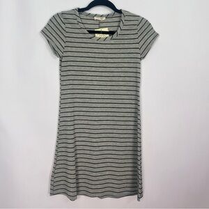 Olivia Rae Grey and Black Striped T-shirt Dress Sz XS NWT